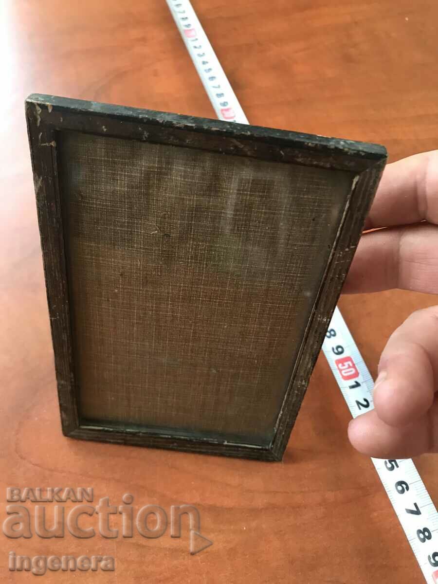 WOOD GLASS FRAME FOR PHOTO OR PICTURE-ANTIQUE - 5