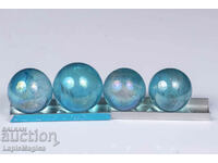 Blue aura quartz sphere - price for 1 piece