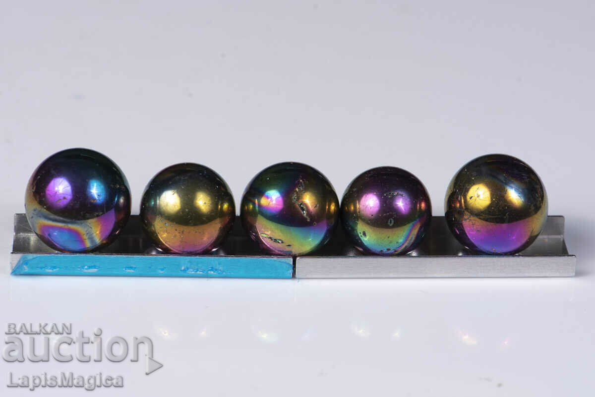 Titanium aura quartz sphere - price for 1 piece