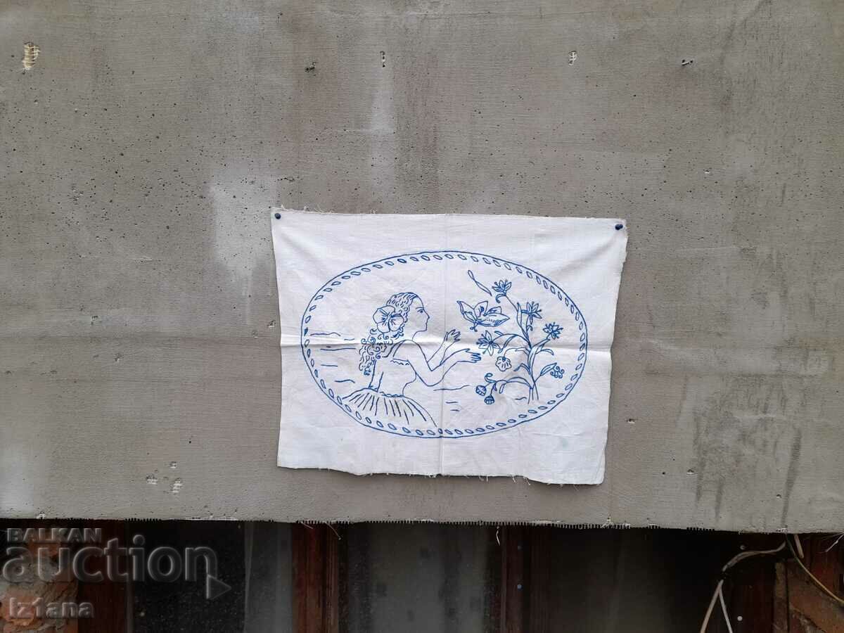 Vintage embroidered pillowcase Vintage embroidered pillowcase