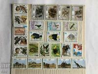 Postage stamps Cuba Fauna 25 pieces