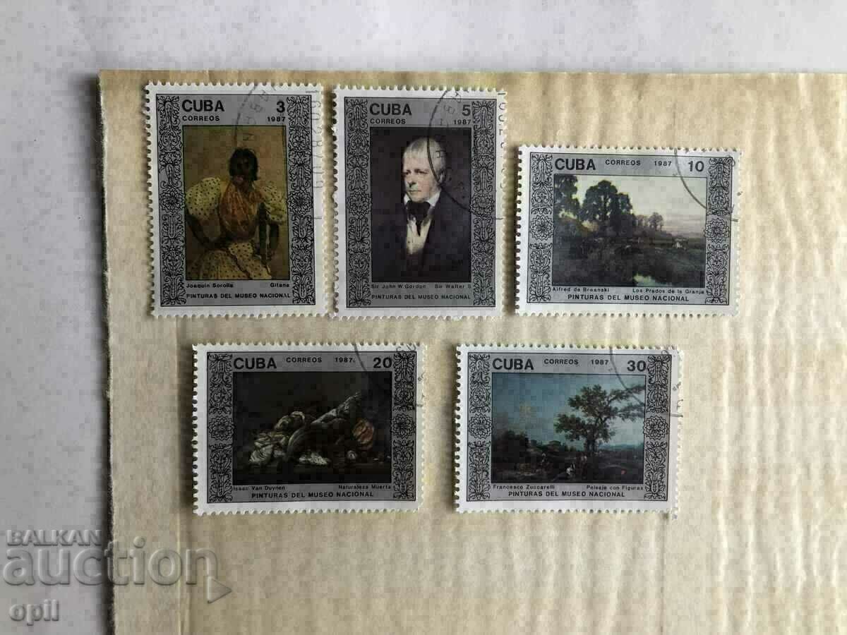 Delivery of Postage stamps Cuba Art 25 pieces