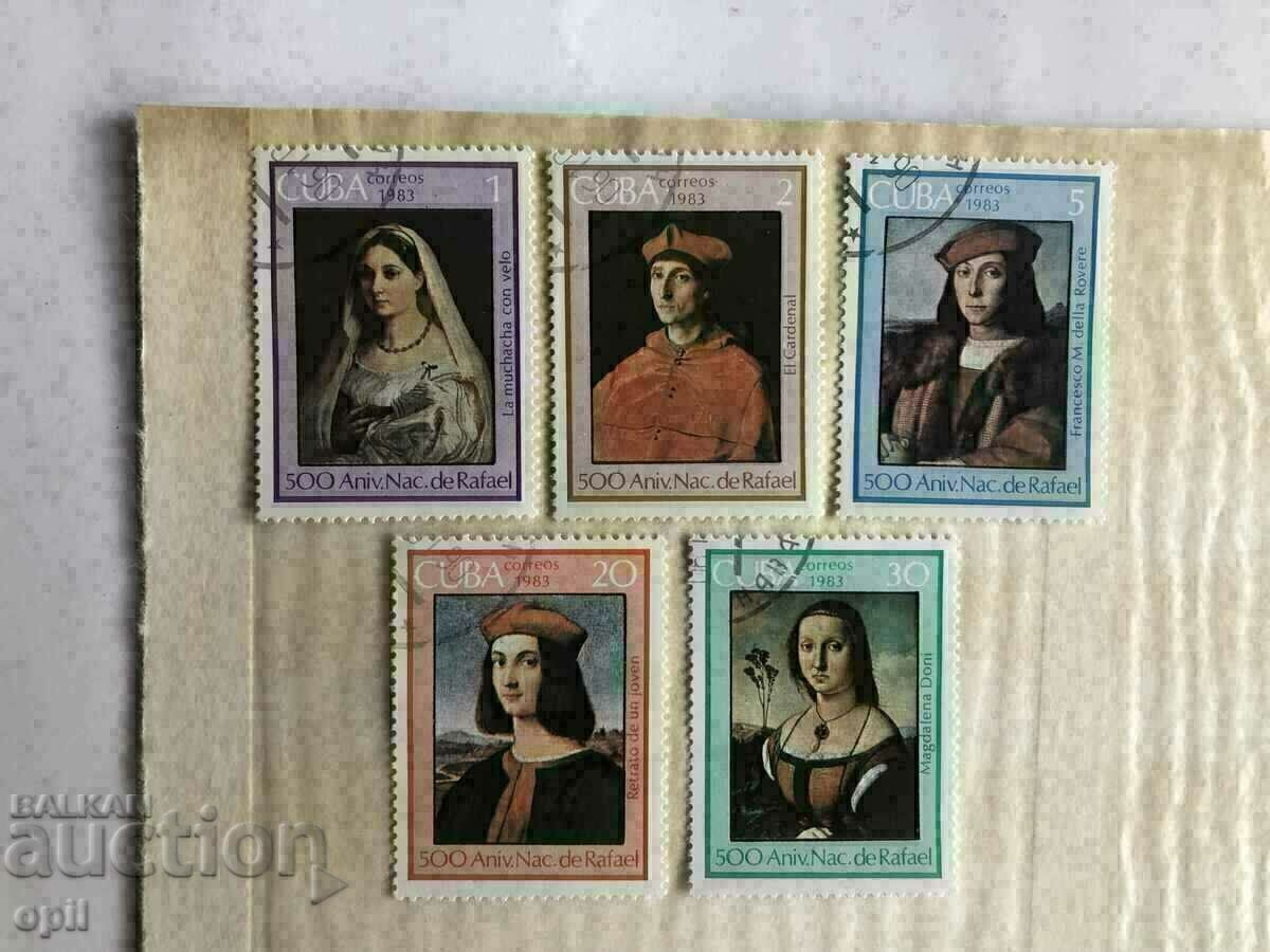 Postage stamps Cuba Art 25 pieces - 5