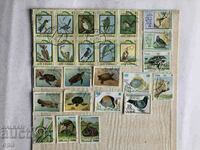 Postage stamps Cuba Fauna 25 pieces