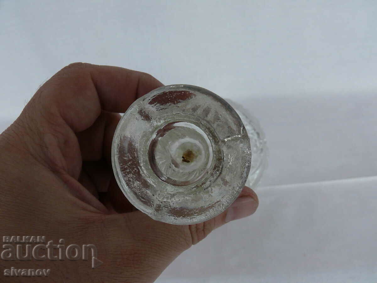 Interesting old crystal glass six-pack #2009 - 5