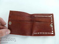 Interesting old leather wallet #2010
