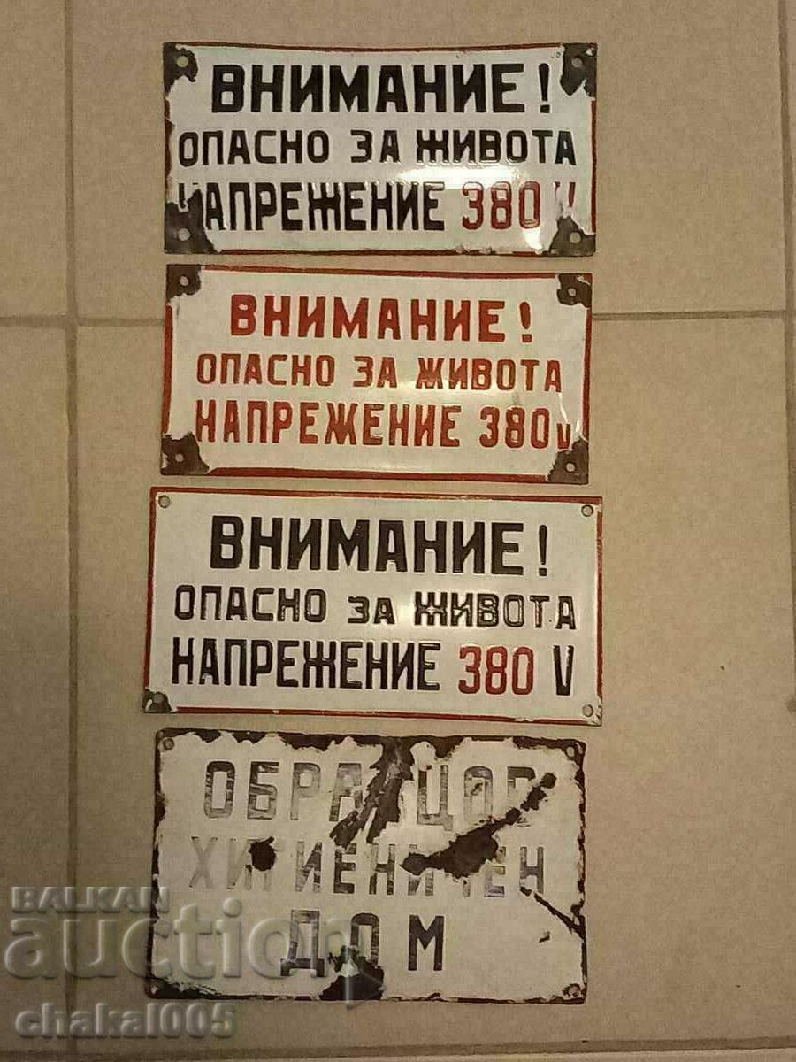 Enamel plates Enamel plates