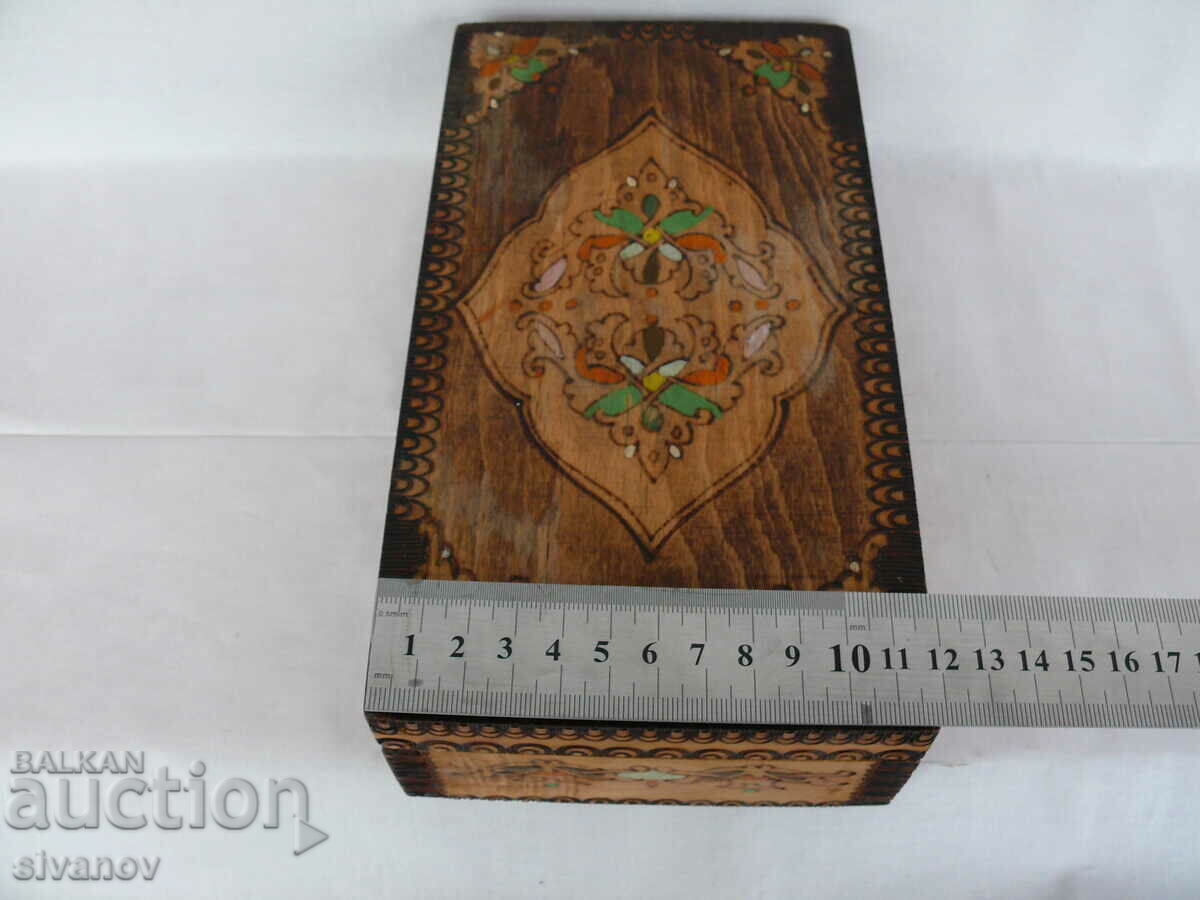 Interesting old wooden jewelry box #2041 - 6 Interesting old wooden jewelry box #2041 - 6