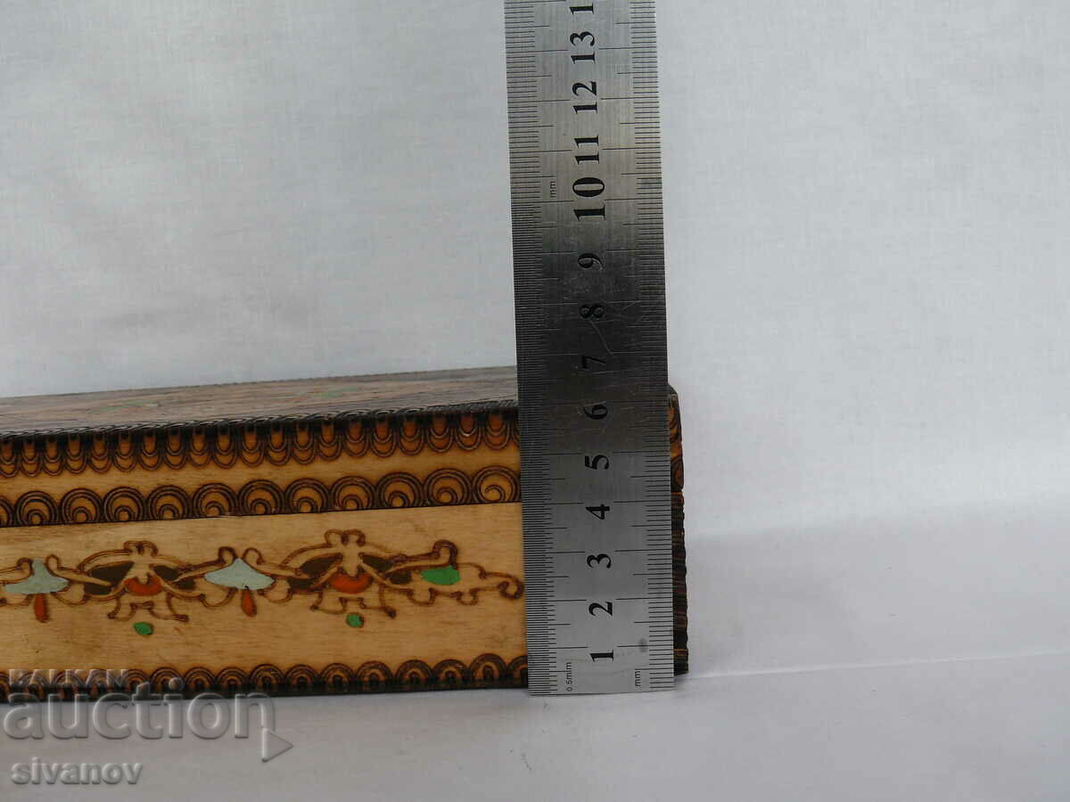 Interesting old wooden jewelry box #2041 - 7 Interesting old wooden jewelry box #2041 - 7