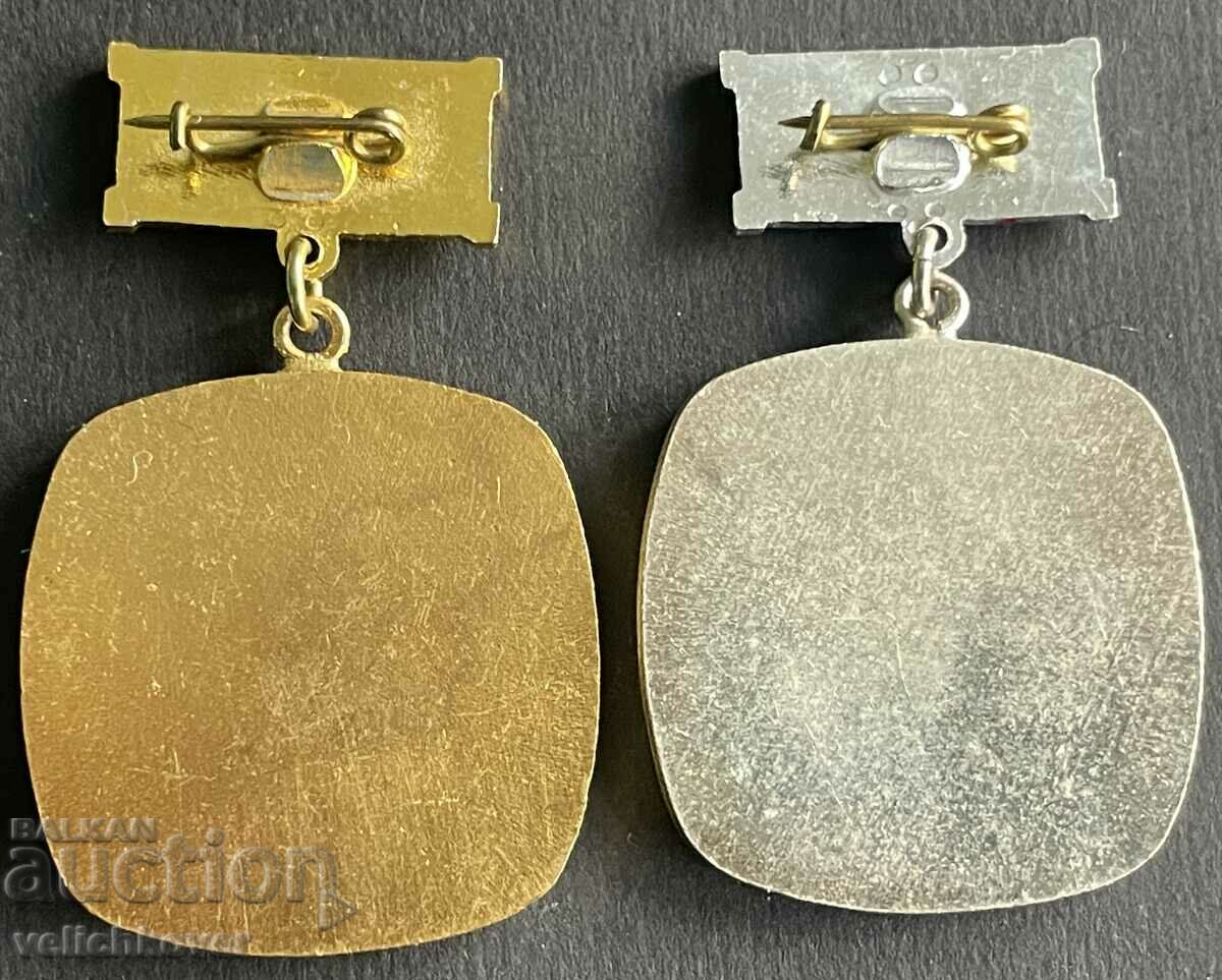 35914 Bulgaria two medals Union of Artists in Bulgaria with price 15.00 BGN | € 7.67