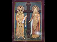 Κάρτα, Εικόνα του Αγ. Αγ. Κωνσταντίνου και Έλενας από το μοναστήρι του Αγ.