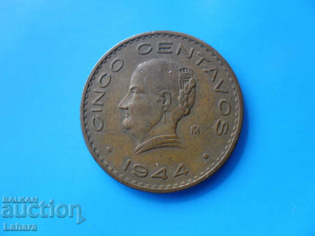 5 centavos 1944 Mexico