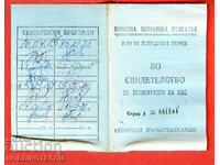 CERTIFICAT DE ÎNREGISTRARE VEHICULE - TALON MOSKVICH 1977