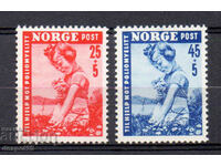 1950. Norvegia. Liga Națională pentru Poliomielita - bunăstare