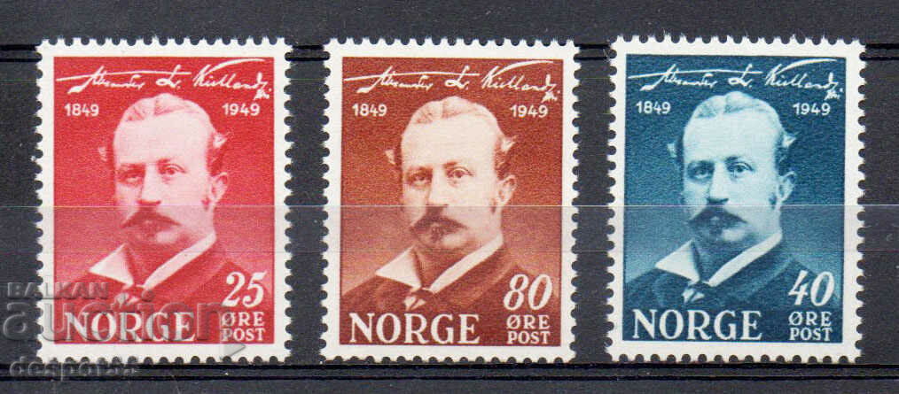 1949. Norvegia. 100 de ani de la nașterea lui Alexander Kiland.
