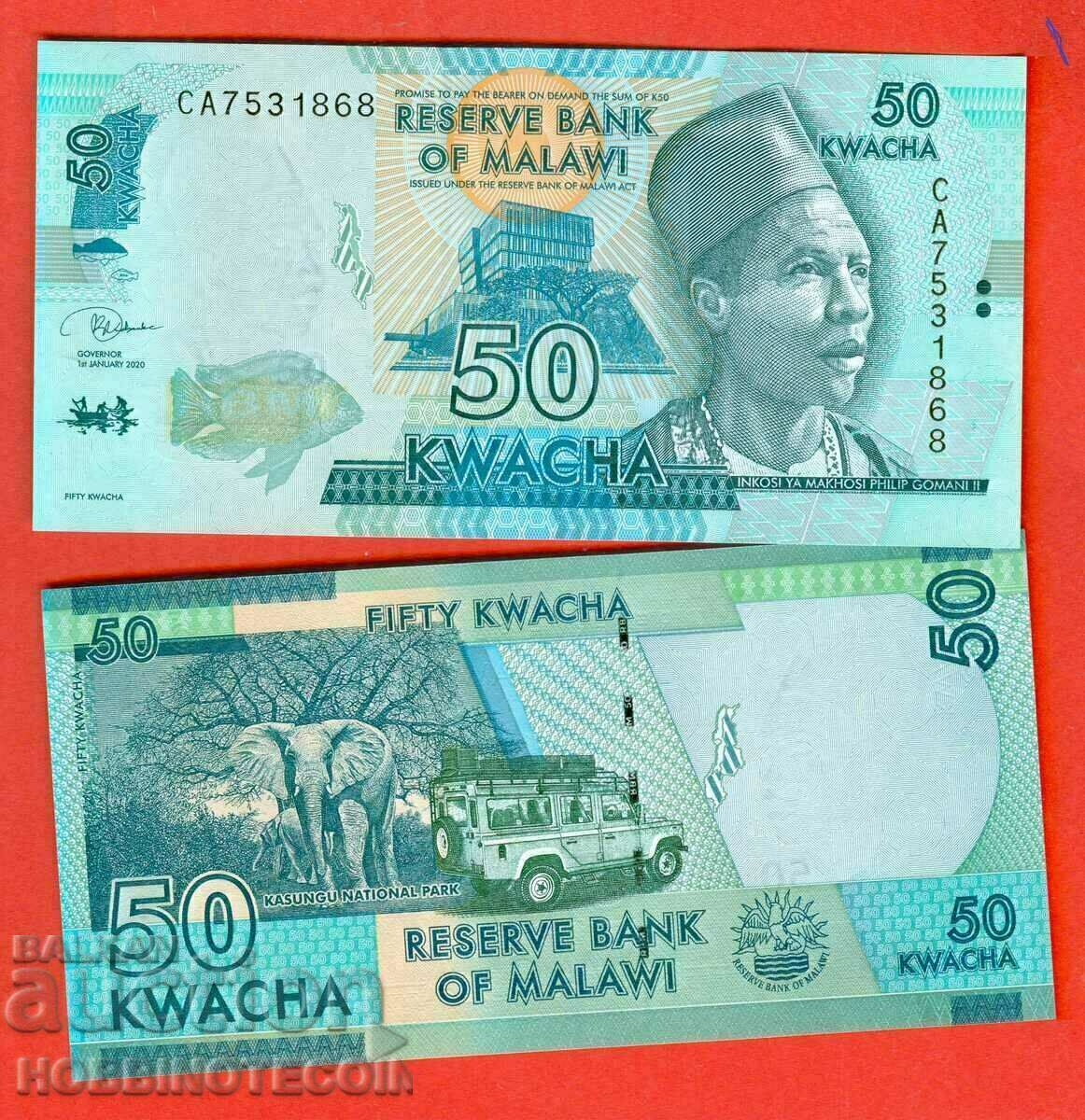 MALAWI MALAWI - 50 Kwacha - emisiune 2020 - NOU UNC