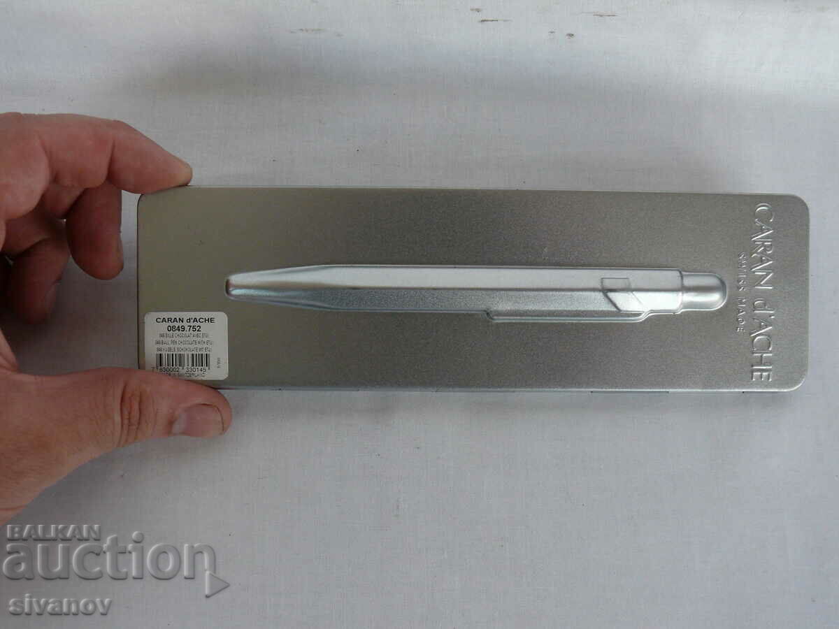 Auction  Interesting metal box CARAN d'ACHE 849 empty #2062