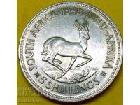 South Africa 5 Shilling Thaler 1948 Silver