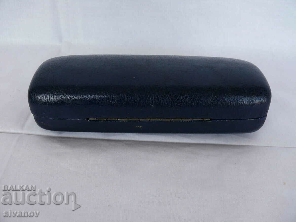 Auction Interesting eyeglass case dark blue #2100 Auction Interesting eyeglass case dark blue #2100