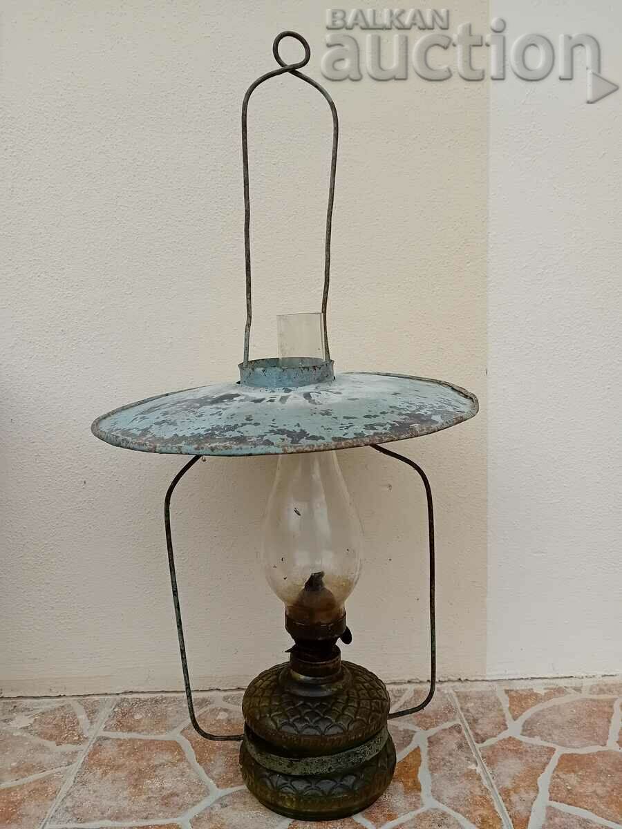 DITMAR antique pub gas chandelier 19th century lamp lantern