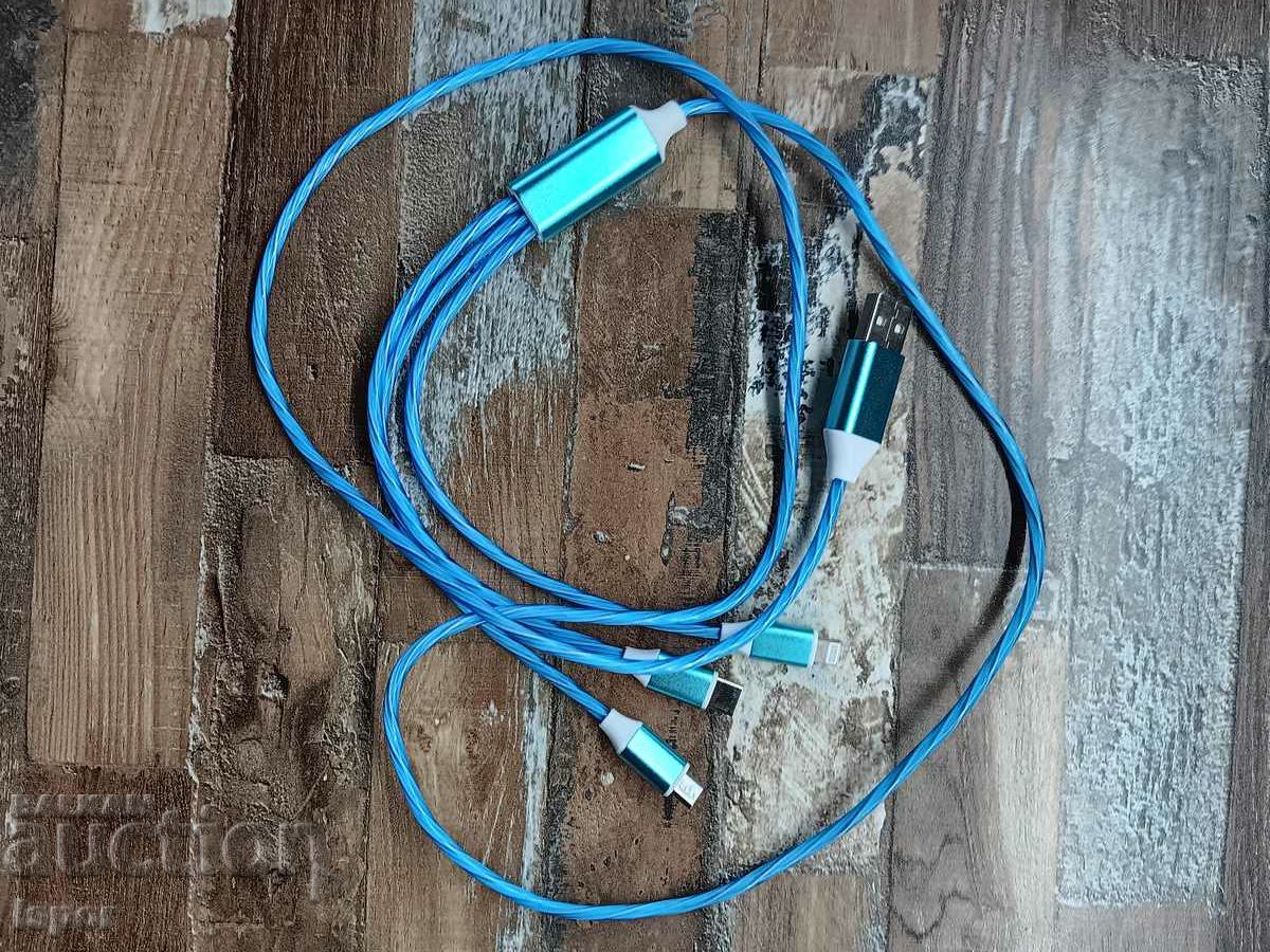 Livrarea Cablu de încărcare strălucitor Livrarea Cablu de încărcare strălucitor