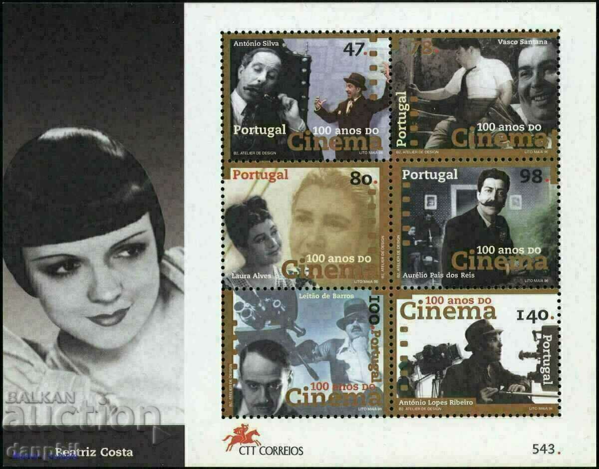Portugal 1996 100 Years Cinema Beatrice Costa (**) Block - clean.