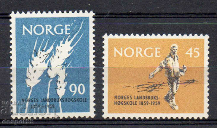 1959. Норвегия. 100 год. на Норвежкия колеж по земеделие.
