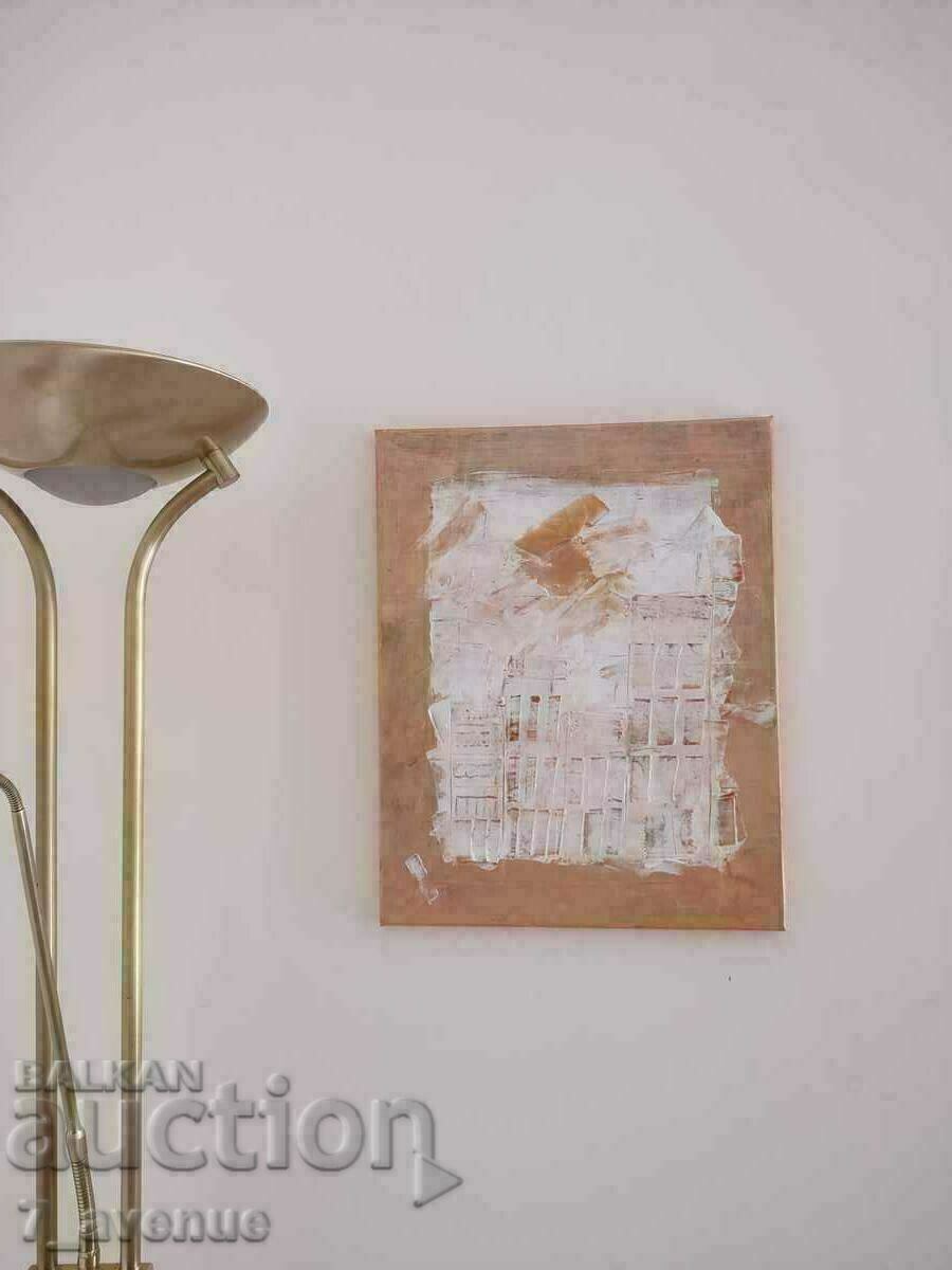 Author's painting - acrylic on canvas, "Euphoria in the White City" with price 1300.00 BGN | € 664.68 Author's painting - acrylic on canvas, "Euphoria in the White City" with price 1300.00 BGN | € 664.68