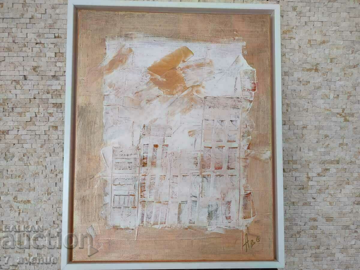 Delivery of Author's painting - acrylic on canvas, "Euphoria in the White City" Delivery of Author's painting - acrylic on canvas, "Euphoria in the White City"