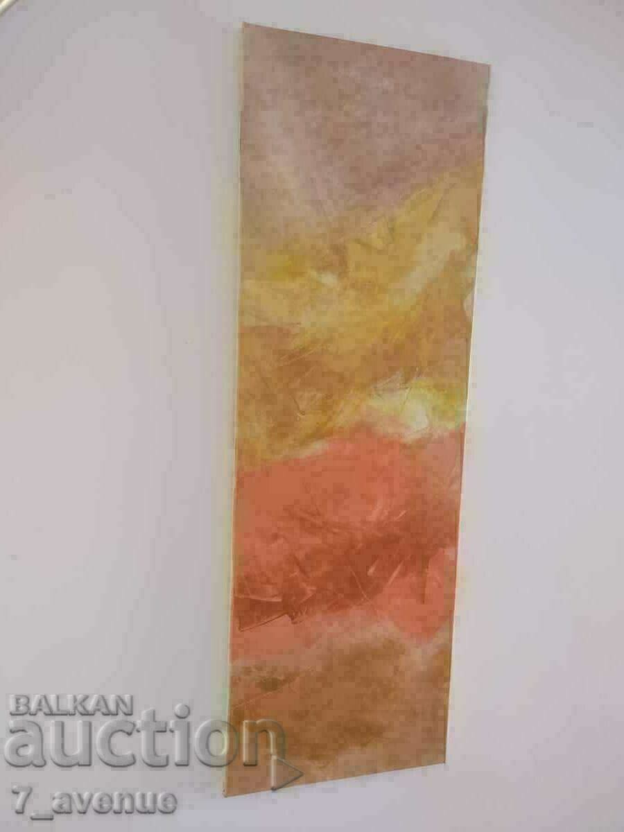 Auction Author's painting - acrylic on canvas "Expression" 90/30 cm Auction Author's painting - acrylic on canvas "Expression" 90/30 cm