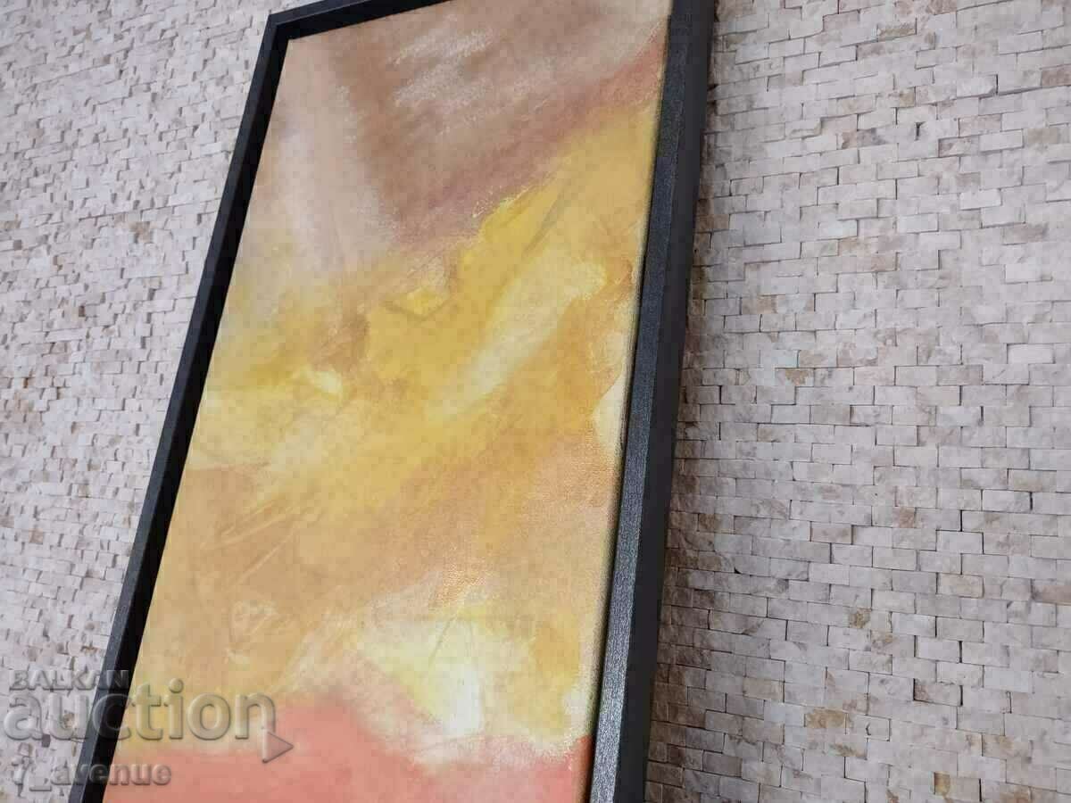 Author's painting - acrylic on canvas "Expression" 90/30 cm - 7 Author's painting - acrylic on canvas "Expression" 90/30 cm - 7