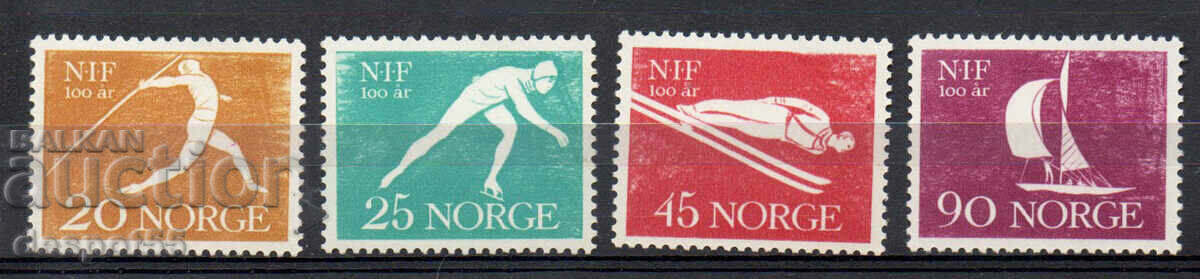 1961. Norvegia. 100 de ani de la Asociația Norvegiană de Atletism.