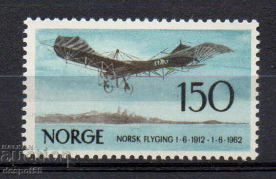 1962. Норвегия. 50-та годишнина на норвежкото летене.