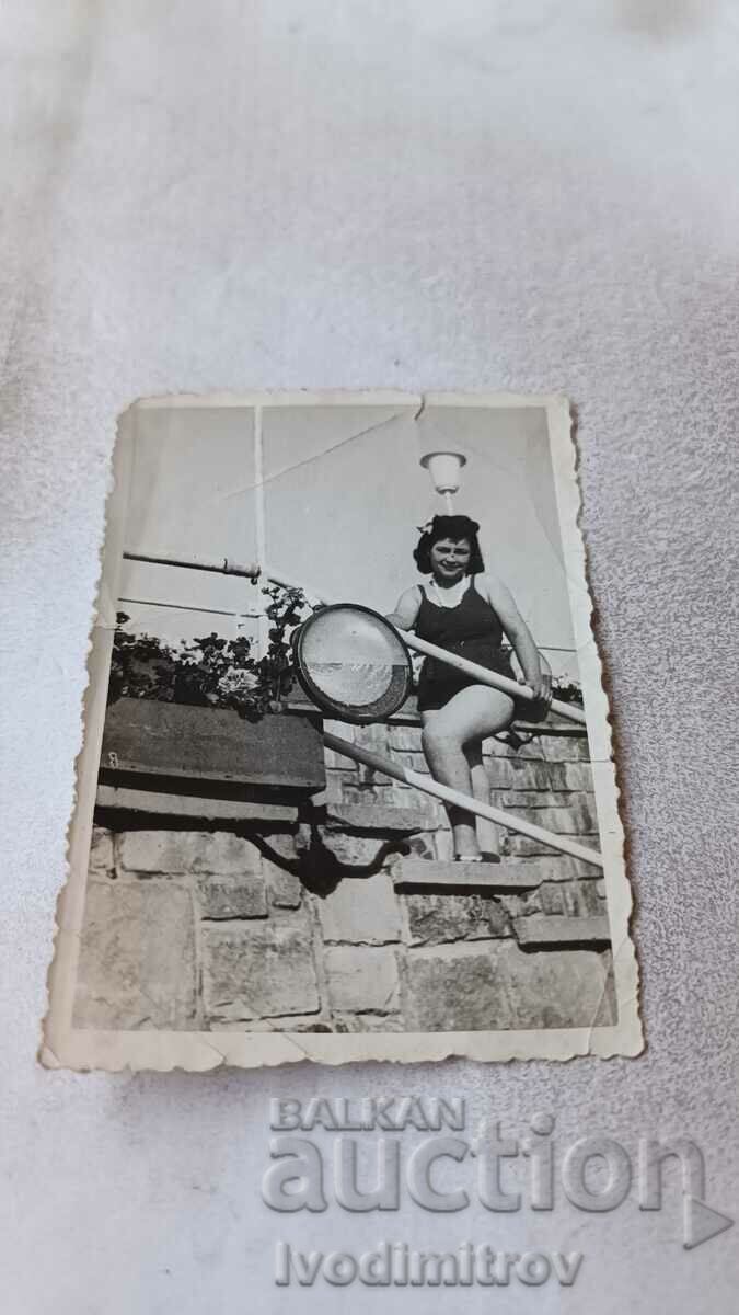 Снимка София Младо момиче на плажа Мария Луиза 1944