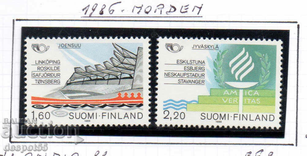 1986. Finland. Friendly cities in Scandinavia.