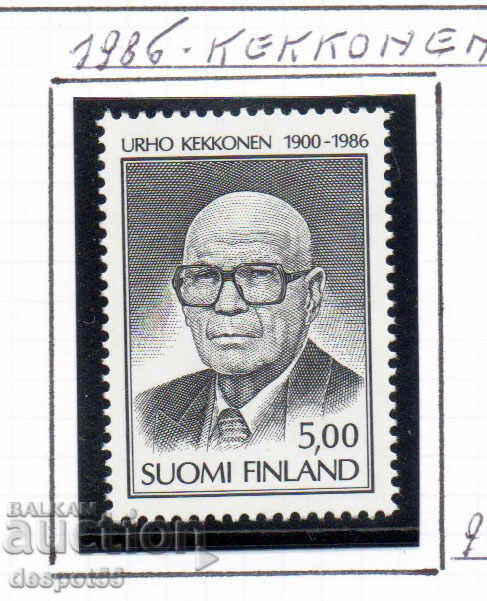 1986. Φινλανδία. Στη μνήμη του Προέδρου Urho Kaleva Kekonen.