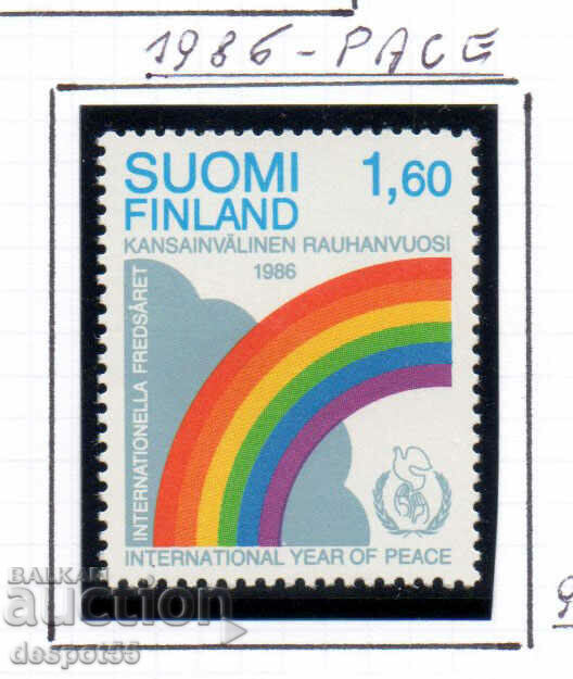 1986. Финландия. Международна година на мира.