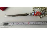Letter knife with Murano glass