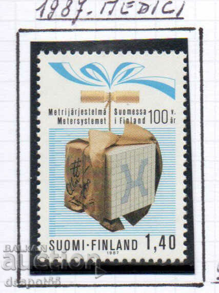1987. Finland. 100 years of the metric system in Finland.