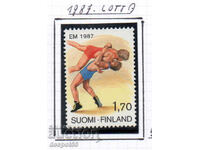 1987. Finlanda. Campionatul European de lupte.