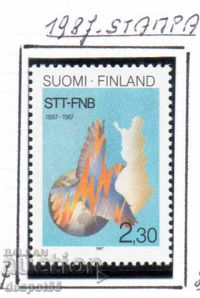 1987 Finlanda. 100 de ani de Agenția finlandeză de presă