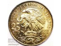 Мексико 1968 25 песос Олимпиада 22,5г сребро Патина