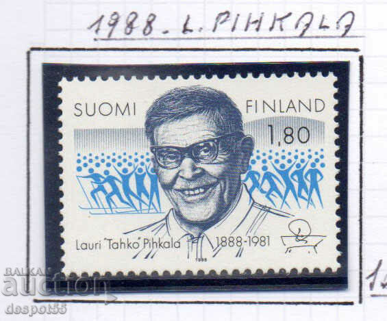 1988. Finland. 100 years since the birth of Lauri Pihkala.