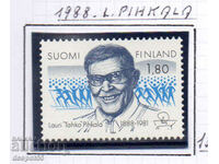 1988. Finlanda. 100 de ani de la nașterea lui Lauri Pihkala.