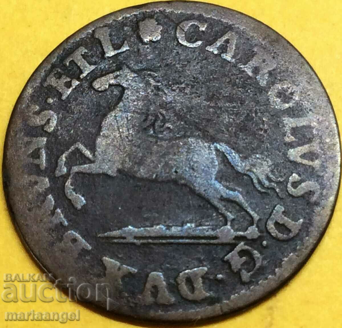 1 pfennig 1765 Germany Braunschweig-Wolfenbüttel - very rare