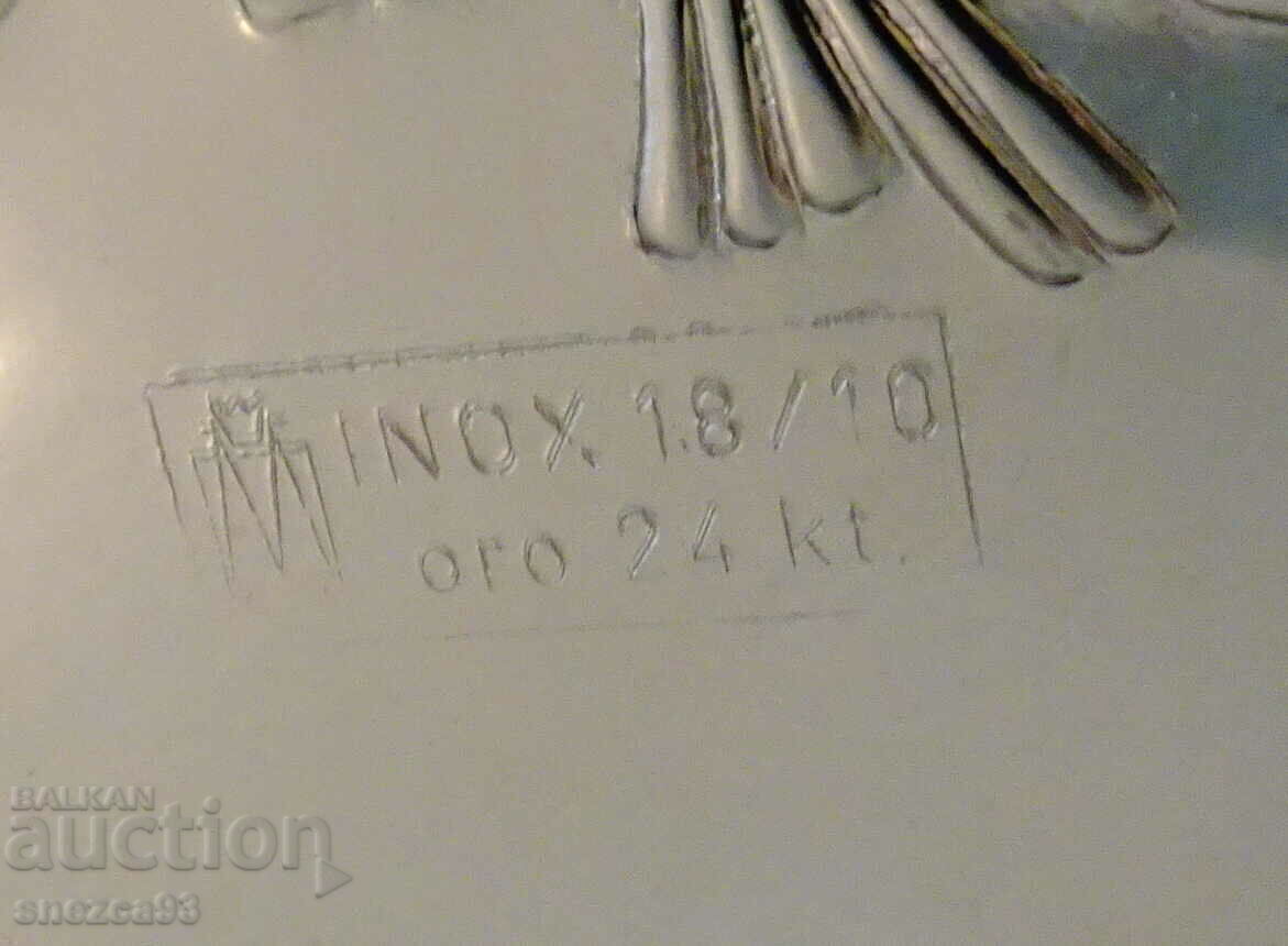 Serving dish, fruit bowl with 24 carat gold. - 5 Serving dish, fruit bowl with 24 carat gold. - 5