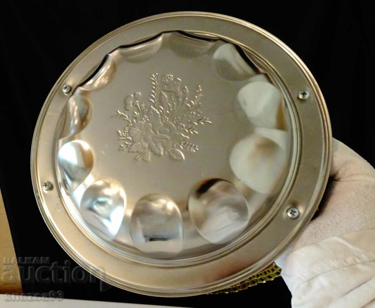 Serving dish, fruit bowl with 24 carat gold. - 7 Serving dish, fruit bowl with 24 carat gold. - 7