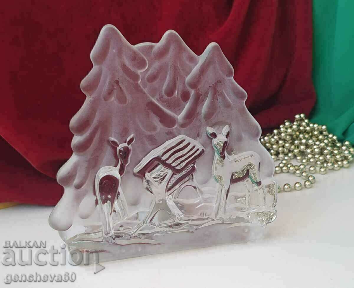 Lead Crystal Christmas Tree/Candlestick Paperweight with price 30.00 BGN | € 15.34 Lead Crystal Christmas Tree/Candlestick Paperweight with price 30.00 BGN | € 15.34