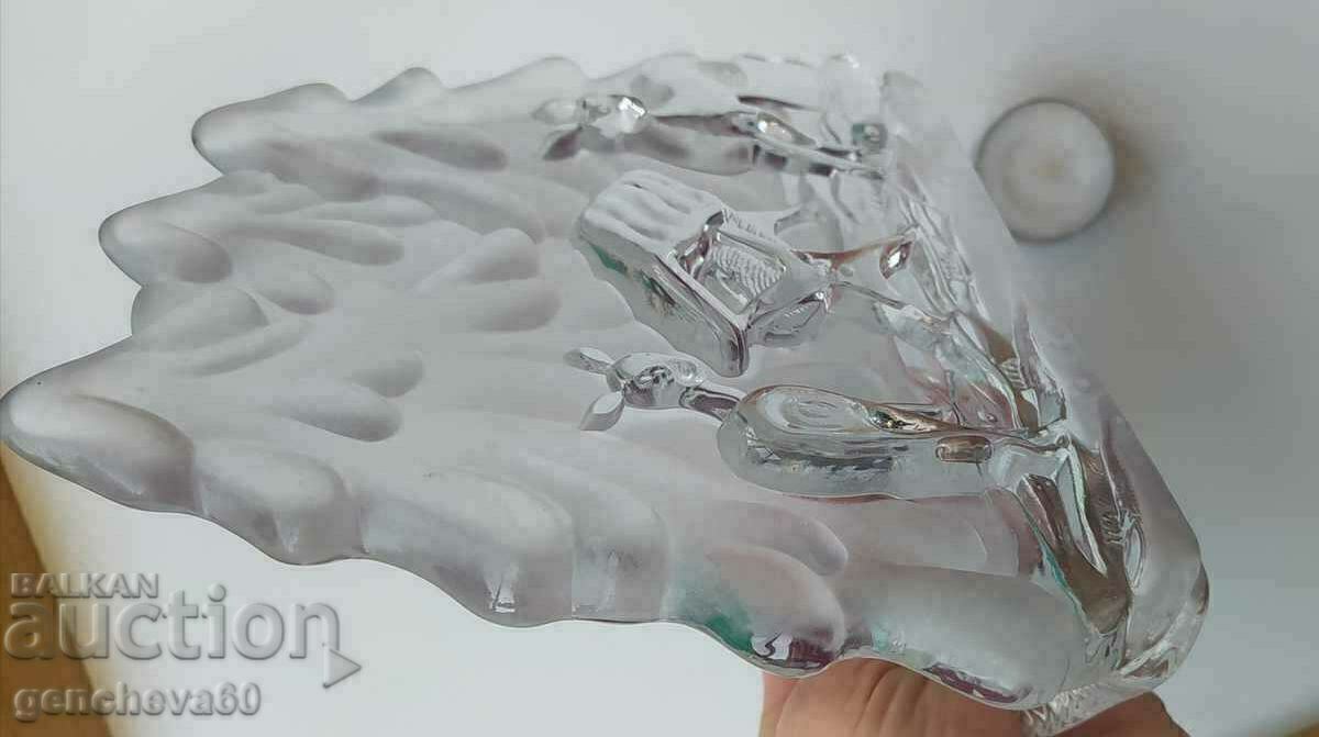 Lead Crystal Christmas Tree/Candlestick Paperweight - 6 Lead Crystal Christmas Tree/Candlestick Paperweight - 6