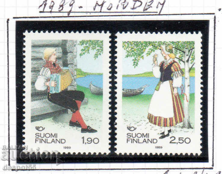 1989. Φινλανδία. Βόρεια έκδοση - Λαϊκές φορεσιές.